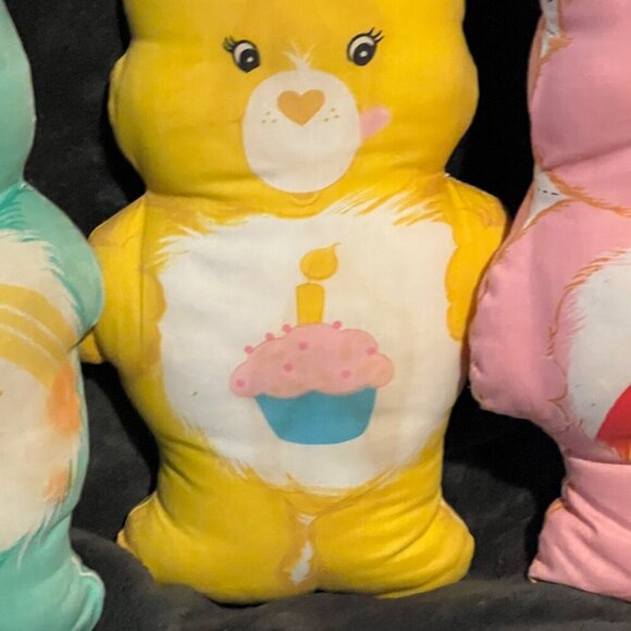 Care Bears Cut and Sew Plush Toys Fabric Panel 1980s Rare lot Of 4 12” tall hand - Picture 4 of 11